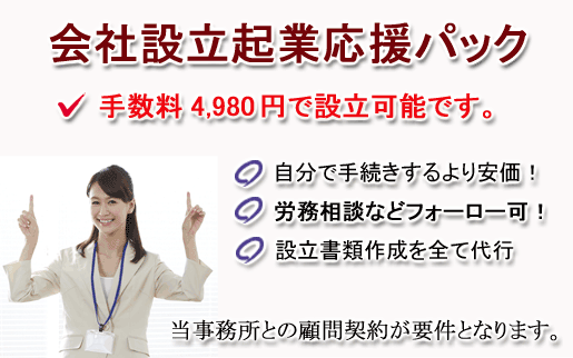 企業化支援パック